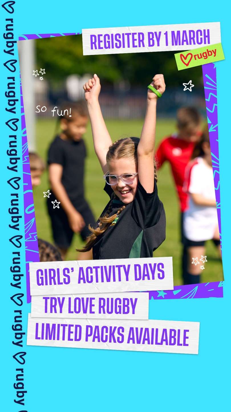 Host a Girls’ Activity Day or Try Love Rugby session