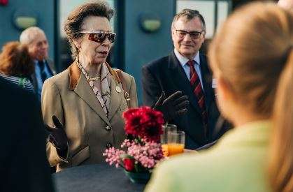 Volunteers congratulated by HRH The Princess Royal